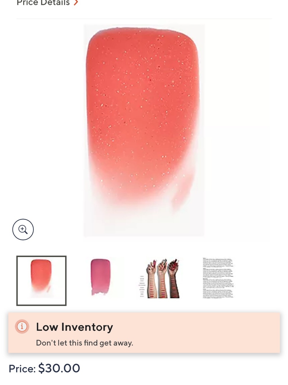 Kjeer Weiss “fascination” Peachy Lip Gloss MSRP $30